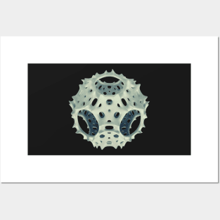 Icosahedron Bloom Posters and Art